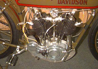 [right side of engine of 1924 Harley Davidson]